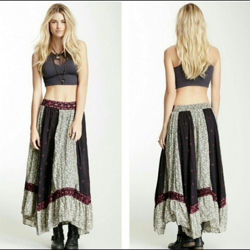 Free People Sushi Voile Heirloom Skirt-Small